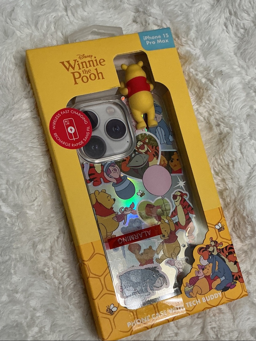 Disney Winnie the Pooh iPhone 15 Pro Max Case with 3D Pooh Charm